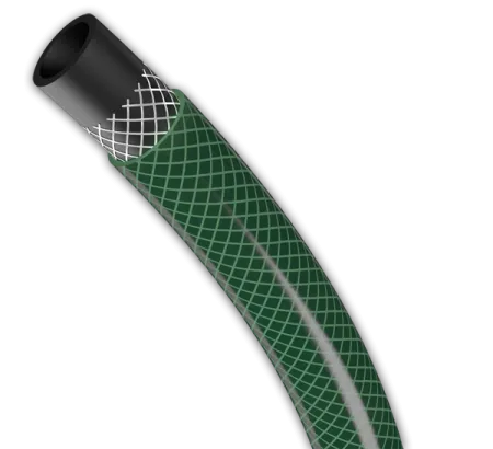 Шланг ПВХ поливочный армированный Родничок 3/4" 25м (зелёный)