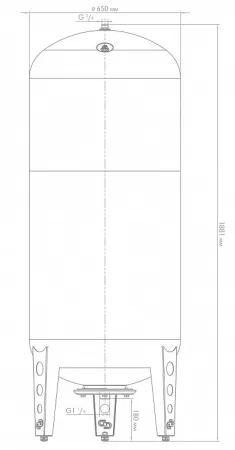 Расширительный бак для отопления ДЖИЛЕКС В 500