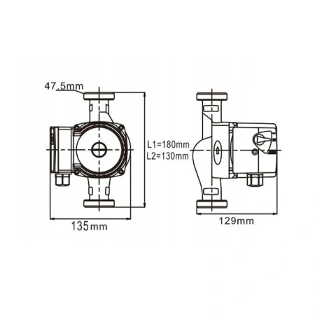 Циркуляционный насос IBO OHI 25-40/130 (БЕЗ ГАЕК)